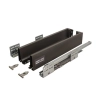GametBOX wysoki z 2 relingami okrągłymi szary/biały 23, wysokość 218 mm, głębokość 400 mm